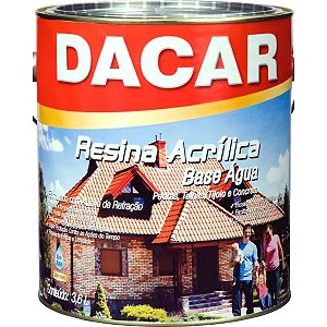 Resina Acrílica Base Água Cinza 3,6l - Dacar