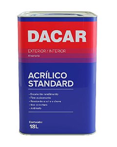 Tinta Acrílica Standard Fosca 18l Marfim - Dacar