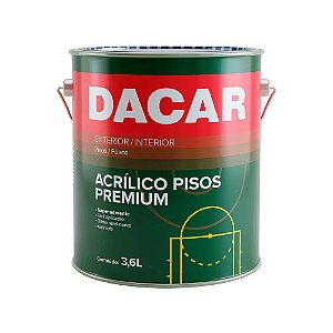 Tinta Acrílica Piso E Quadra 3,6l Vermelho - Dacar