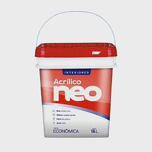 Tinta acrílica neo econômica fosca 16L Branco neve - Dacar