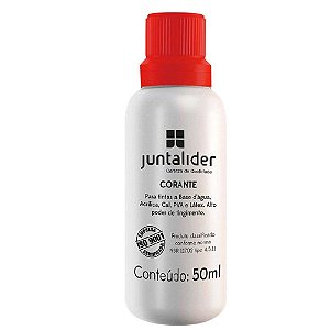 Corante Líquido Juntalider 50ml Bisnaga Vermelho