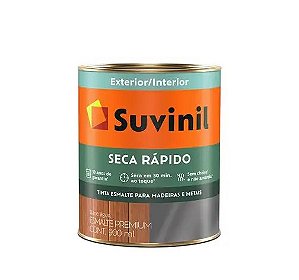 Tinta Esmalte Seca Rápido Acetinado Branco 900ml - Suvinil