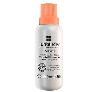 Corante Líquido Juntalider 50ml Bisnaga Salmão