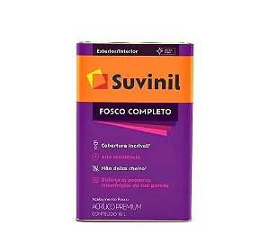 Tinta Acrílica Fosco Completo Base A 16L - Suvinil