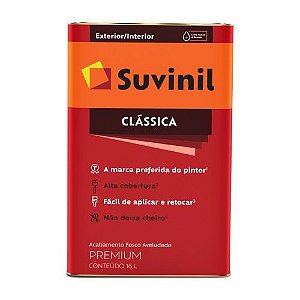 Tinta Acrílica Fosco Clássica Base A 16l - Suvinil