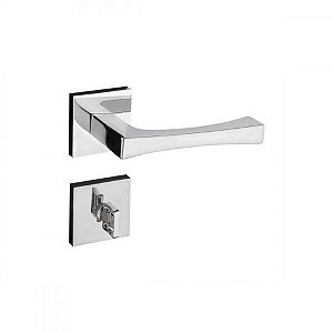 Fechadura Para Banheiro Vivaldi Roseta Quadrada 885-90 Cromada - Pado