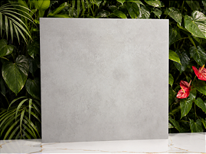 Porcelanato Acetinado Retificado 84x84 Barcelona Plata Delta Intense
