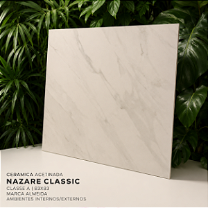 Cerâmica Retificada Acetinada 83X83 Classe A Nazaré Classic - Almeida