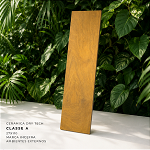 Piso Cerâmico Dry Tech Classe A 27x110 Incefra Externo