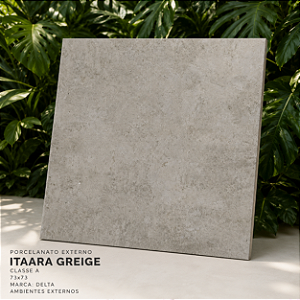 Porcelanato Externo Classe A 73x73 Itaara Greige Delta