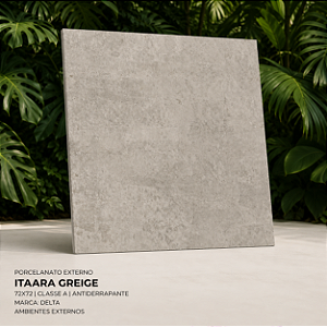 Porcelanato Externo Classe A 72x72 Itaara Greige Delta
