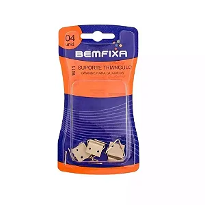Suporte Triangular para Quadros Grande 4un - Bemfixa
