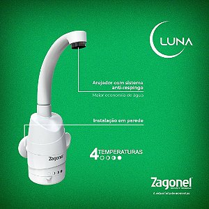 Torneira Luna 4 Temperaturas 5500W 220V Br - Zagonel