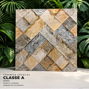 Cerâmica Granilhada Classe A 50x50 Almeida Externo