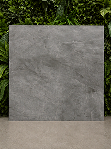 Porcelanato Polido Retificado 84x84 Pulpís Grafite Delta Intense