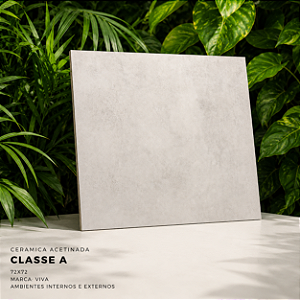 Cerâmica Acetinada Retificada Classe A 72x72 VIVA