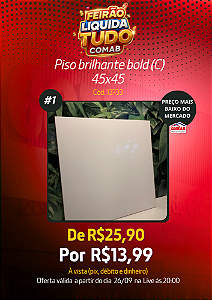 PISO CERAMICO BRILHANTE (C) 45X45 2,32