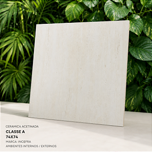 Piso Cerâmico Acetinado Classe A 74x74