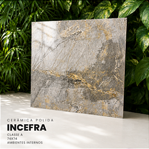 Cerâmica Polida Classe A 74x74 Incefra