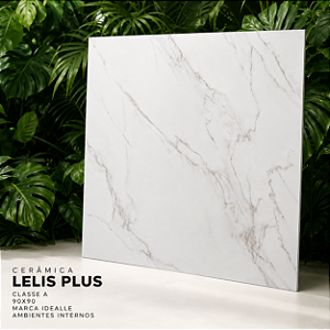 Cerâmica Acetinada Retificada 90x90 Lelis Plus