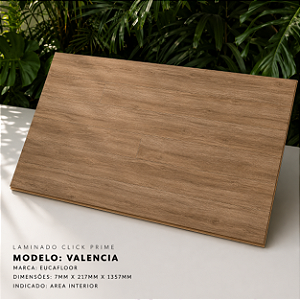 Piso Laminado Eucafloor Prime Valencia Click