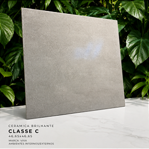Piso Cerâmico Brilhante Classe C 46,65x46,65 Viva Interno