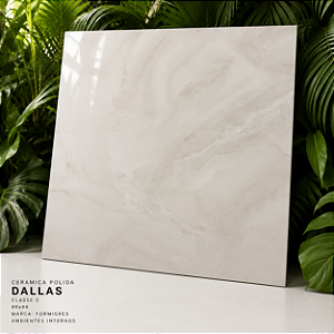 Piso Cerâmico Polido Classe C 88x88 Dallas Formigres Interno