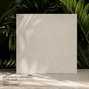 Piso Semigres Acetinado 71x71 Alamo Palha Durag