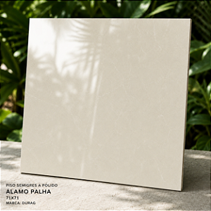 Piso Semigres Polido 71x71 Alamo Palha Durag