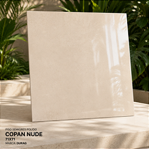 Piso Semigres Polido 71x71 Copan Nude Durag