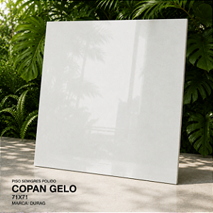 Piso Semigres Polido 71x71 Copan gelo Durag