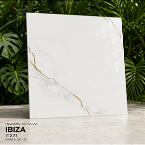Piso Semigres Polido 71x71 Ibiza Durag