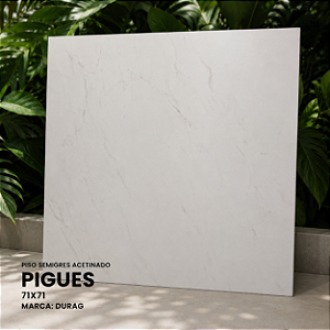 Piso Semigres Acetinado Pigues 71x71 Durag