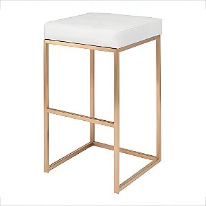 Banqueta de Ferro Nina Dourada
