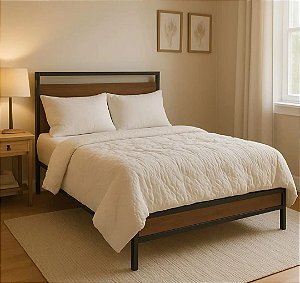 Cama de Ferro Giovana Viúva 1,28x1,88 com 20cm do chão