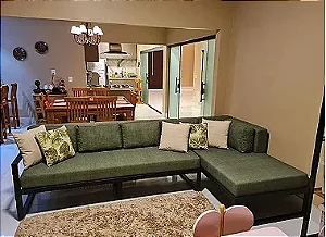 Sofá de Ferro Maite com Chaise 2,90x1,60