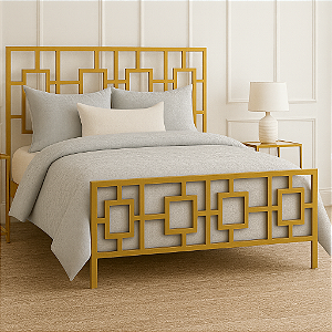 Cama de Ferro Modelo Sonia King Reforçada 1,86x1,98