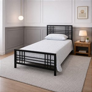 Cama de Solterio de Ferro modelo Meryn 88x1,88