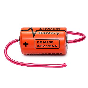 Bateria Minamoto ER14250 1/2 AA 3,6v 1200mah Lithium com terminal