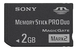 Cartão Sony Memory Stick Pro Duo 2Gb Mark2