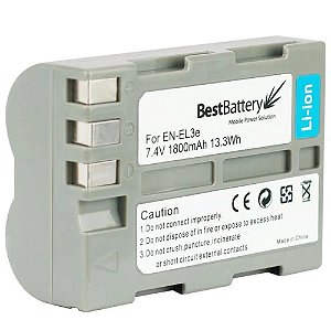 Bateria Best Battery EN-EL3e para Câmeras e Grip Nikon
