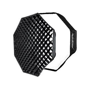 Softbox Godox SB-FW95 Octogonal 95cm com Grid com Sistema Bowens