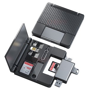 Leitor de cartão Greika USB Multi Dispositivo 7 em 1 com Estojo