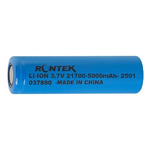 Bateria Rontek Recarregável 21700 Li-ion 3,7V 5000mAh
