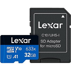 Cartão de Memória Micro SD Lexar 32GB Blue Series UHS-I SDHC