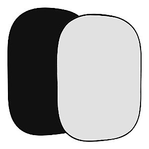 Fundo Portátil Greika Dupla Face Preto/Branco 1,50x2,00m