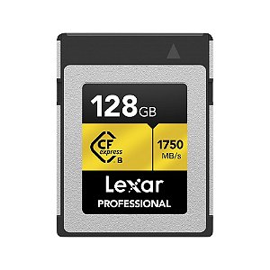 Cartão de Memória CFexpress Lexar Profissional Gold 128GB Type B 1750MB/s
