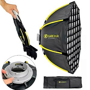Softbox Greika GK3 Octa Montagem Rápida Bowens com Grid