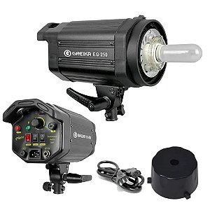 Flash Greika EG-250B para estúdio fotográfico (110V)