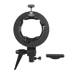 Suporte para Flash Greika S-GT encaixe Bowens